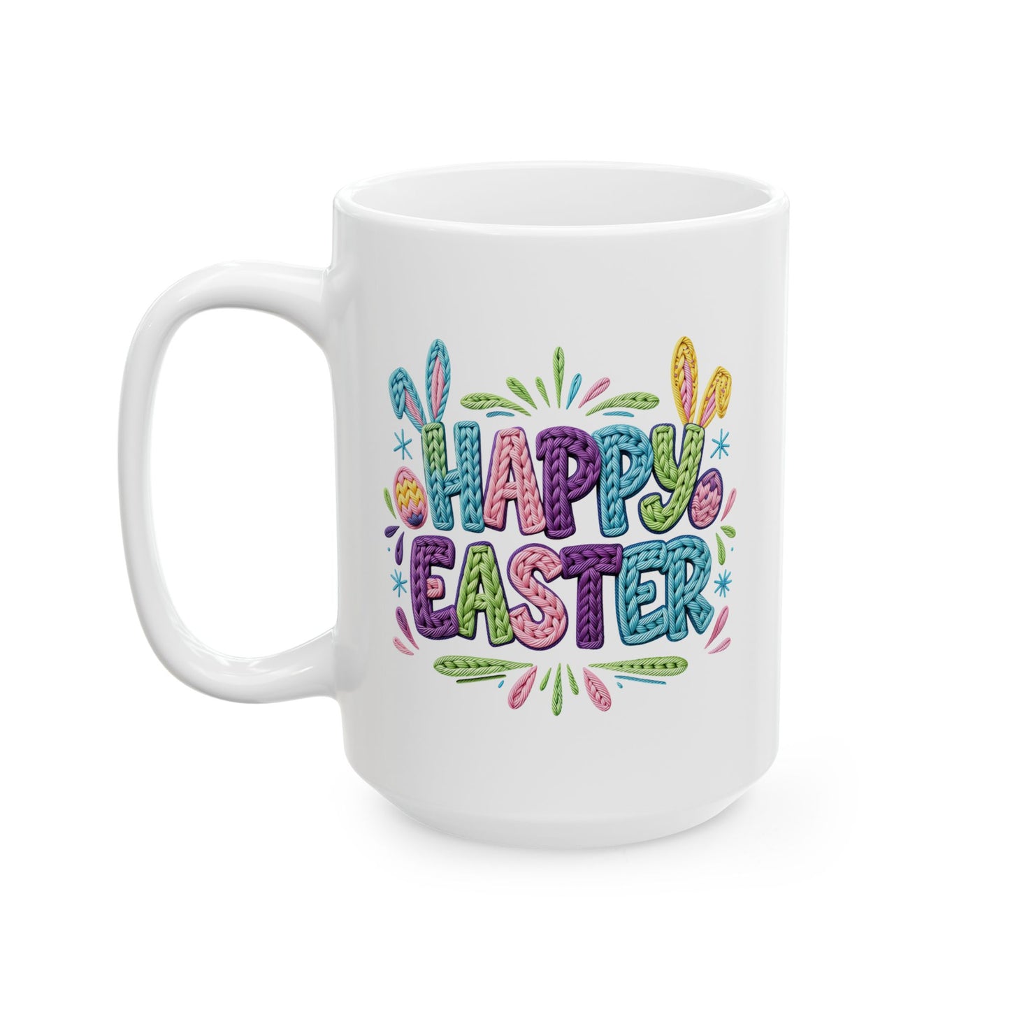Easter Mug - Faux Yarn Easter