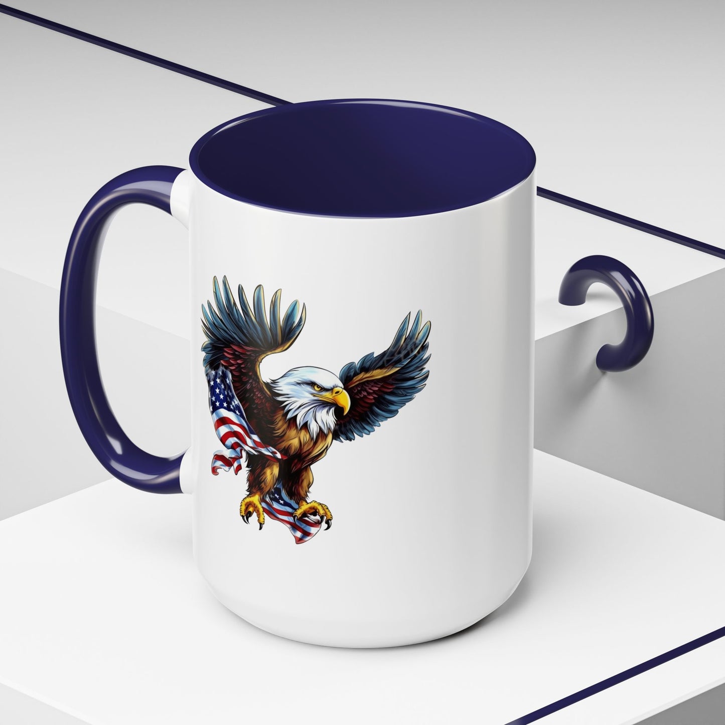 4th of July Mug - American Bald Eagle Flag 7