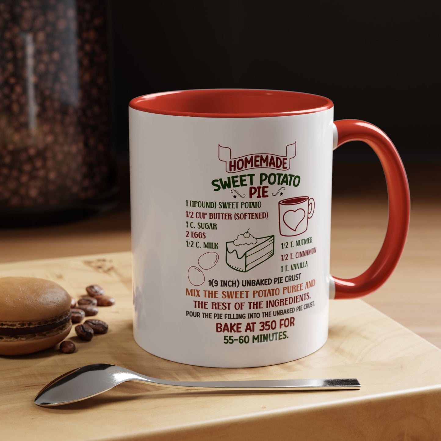 Christmas Mug - Homemade Sweet Potato Pie Recipe