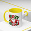 Christmas Mug - Green & Red Text Santa Presents