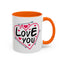 Valentine's Day Mug - Love You Heart Arrows