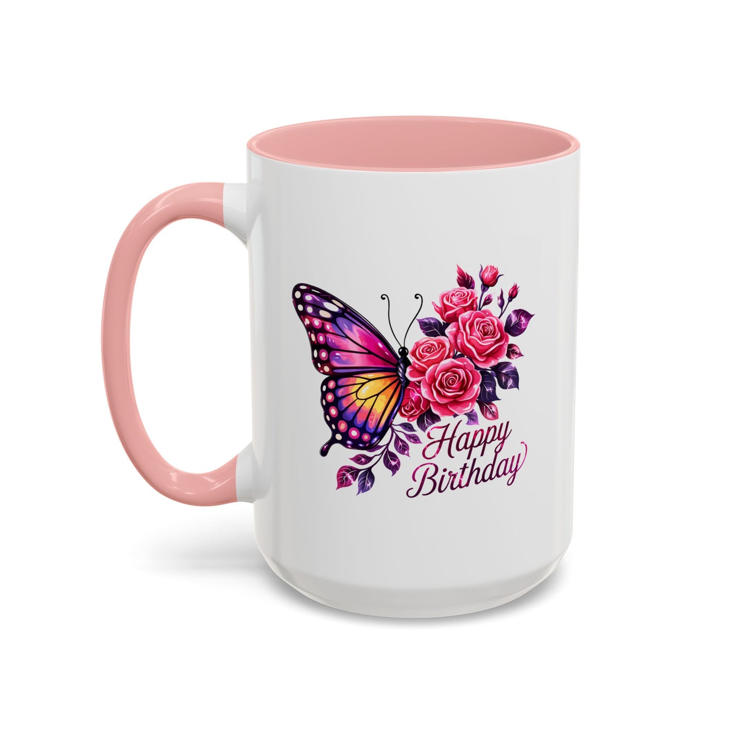Birthday Mug - Butterfly Flowers