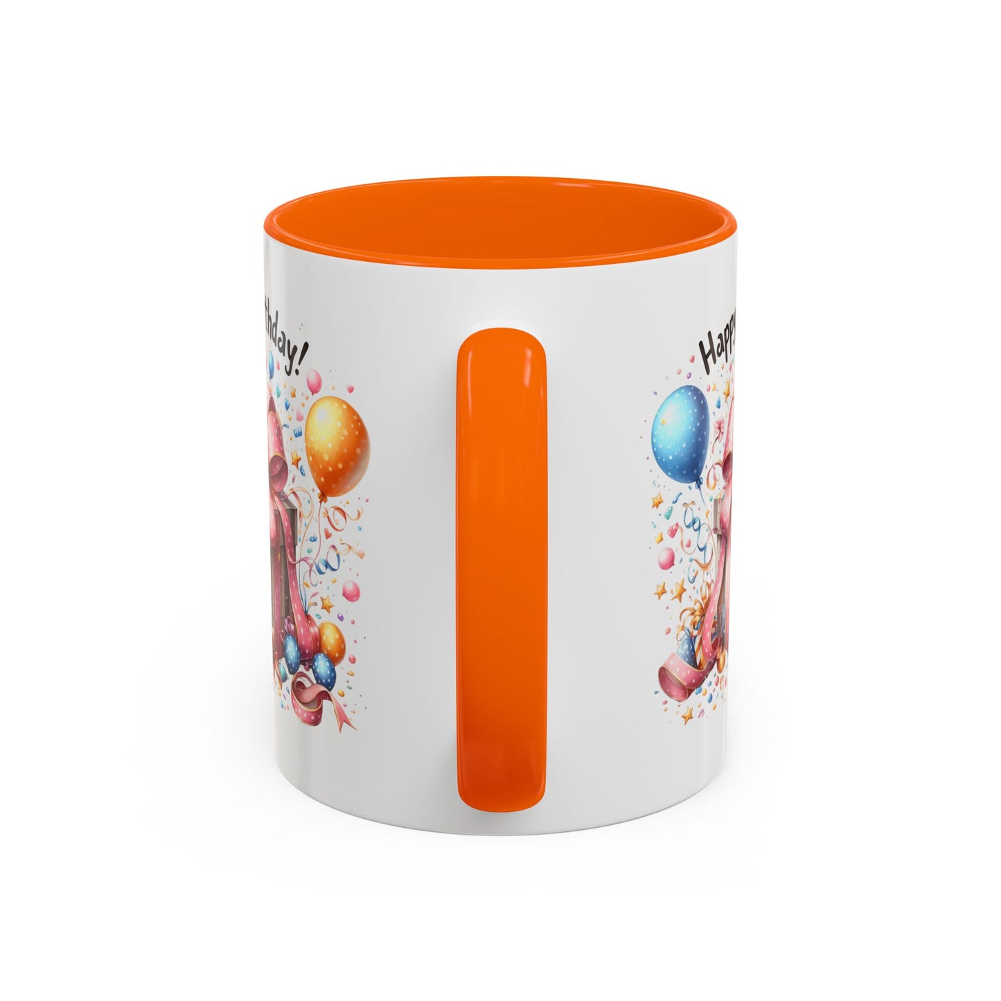 Birthday Mug - Happy Birthday Pink Ribbon Present