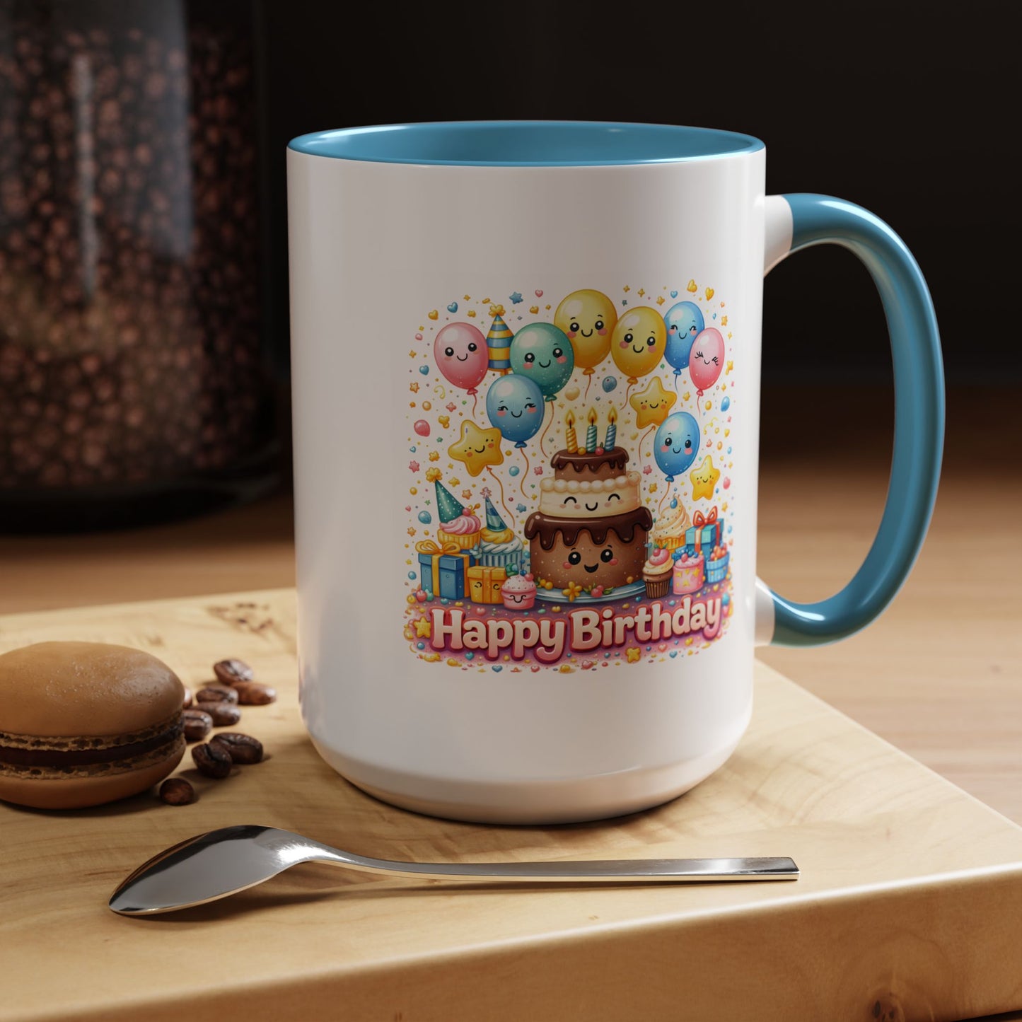 Birthday Mug - Cake and Balloons