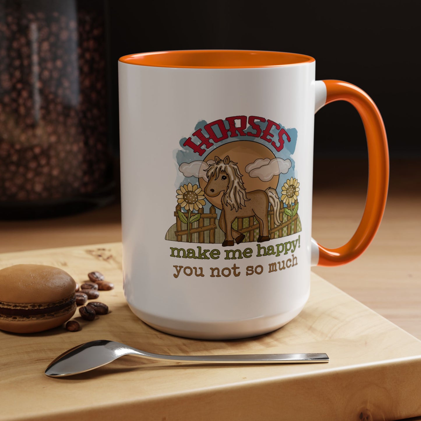 Humor Mug - Horses Make Me Happy