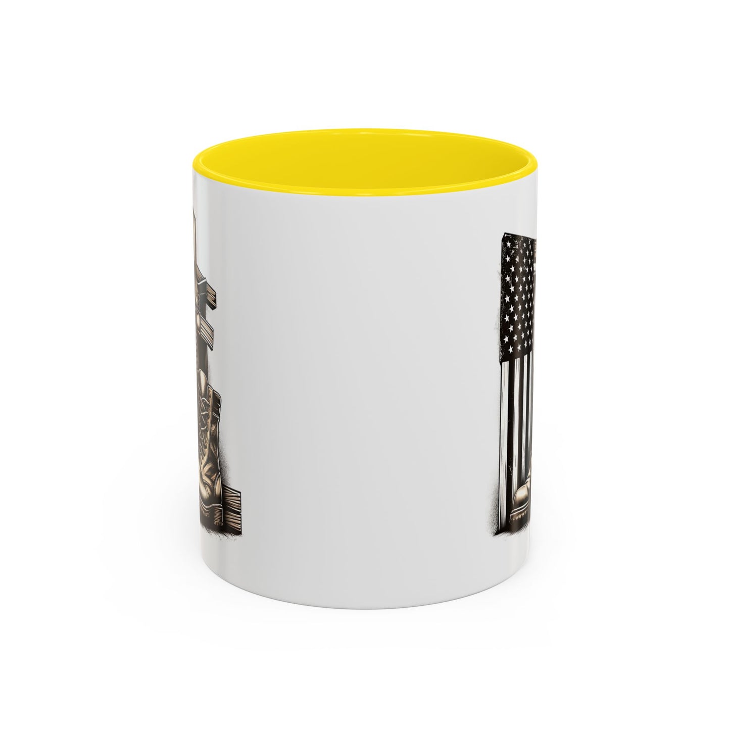 4th of July Mug - Fallen Soldier Boots Flag