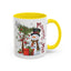 Christmas Mug - Merry Xmas Snowman Tree Present