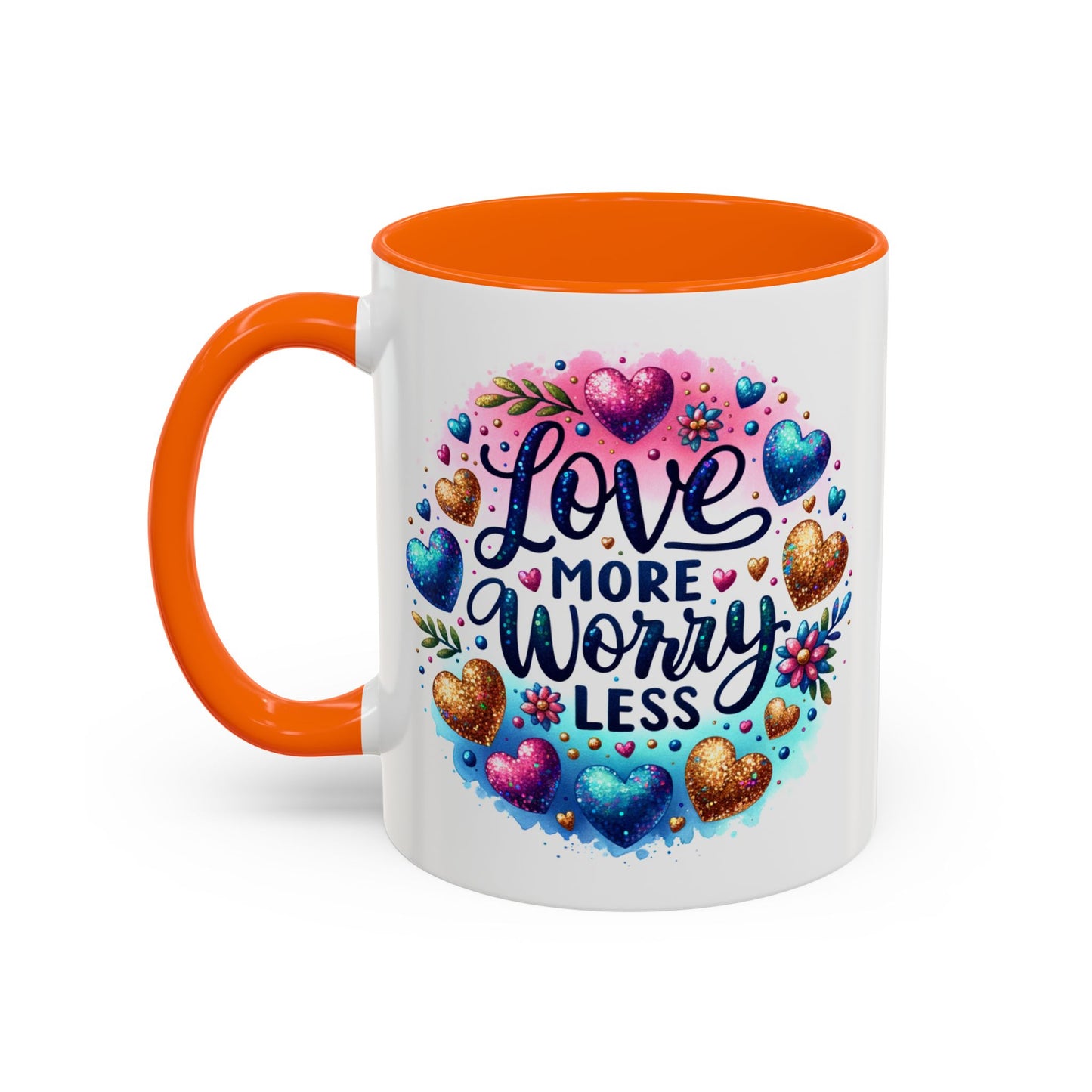 Wellness Mug - Love More Worry Less Circle