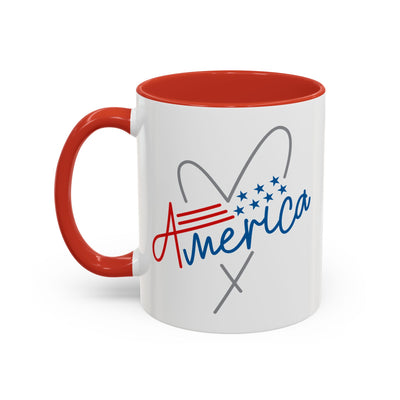 4th of July Mug - America Heart