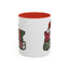 Christmas Mug - Merry Christmas Red Green & White Graffiti Hat