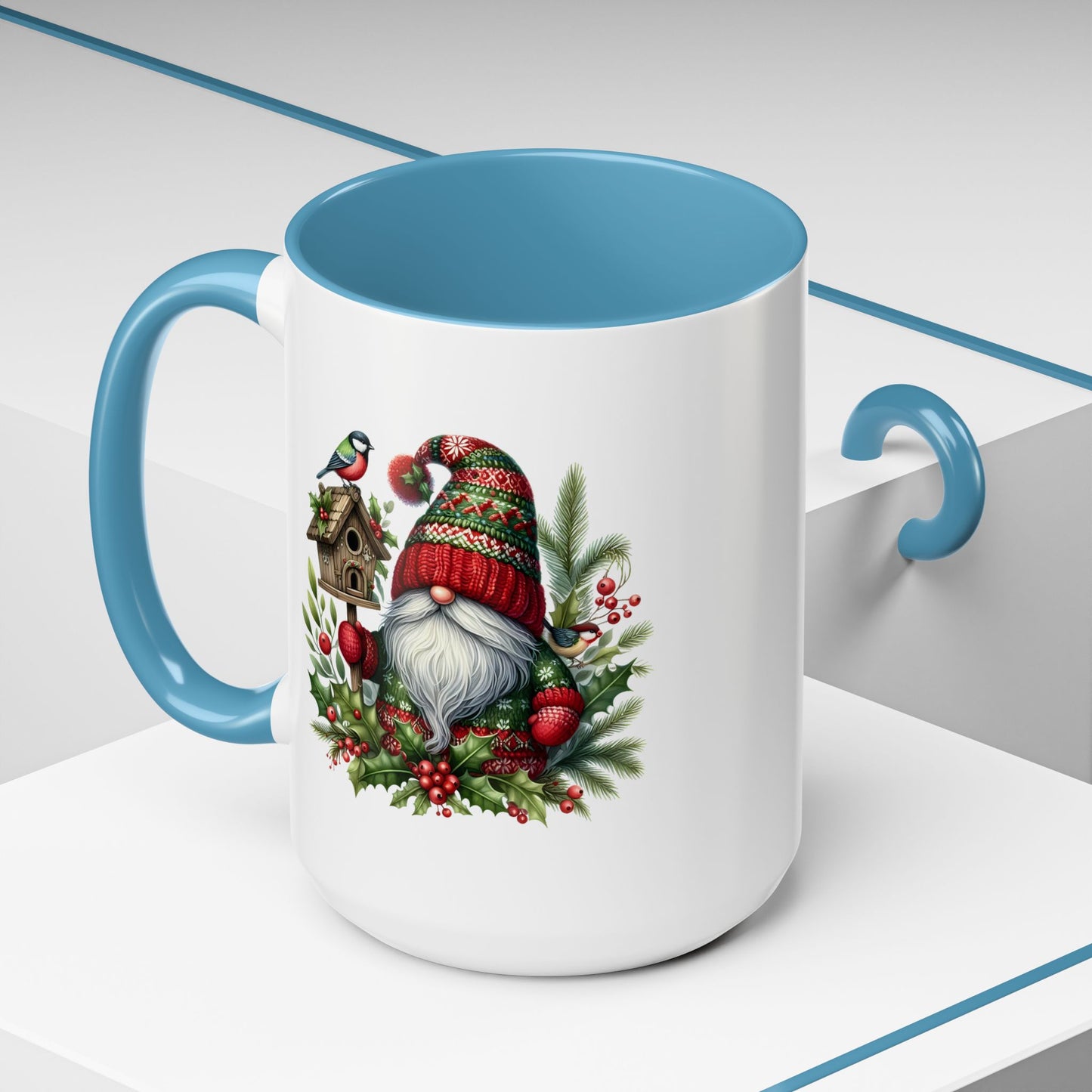 Christmas Mug - Red and Green Gnome