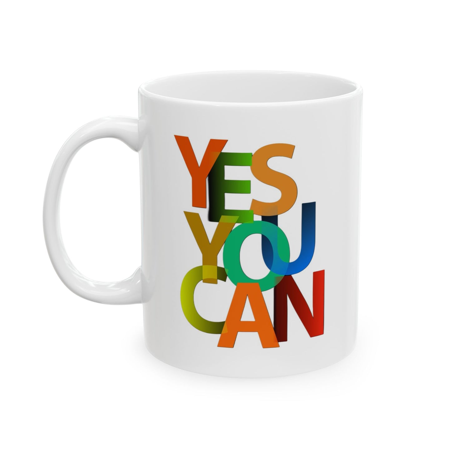 Motivation Mug - Yes You Can Colorful