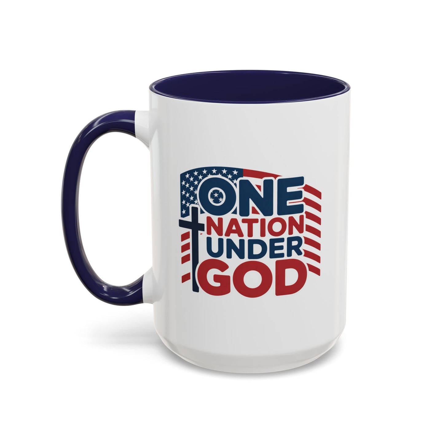 Religious Mug - One Nation Flag Cross