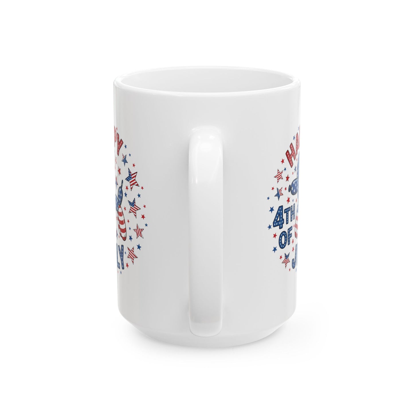 4th of July Mug - Happy 4th of July Dog Balloon
