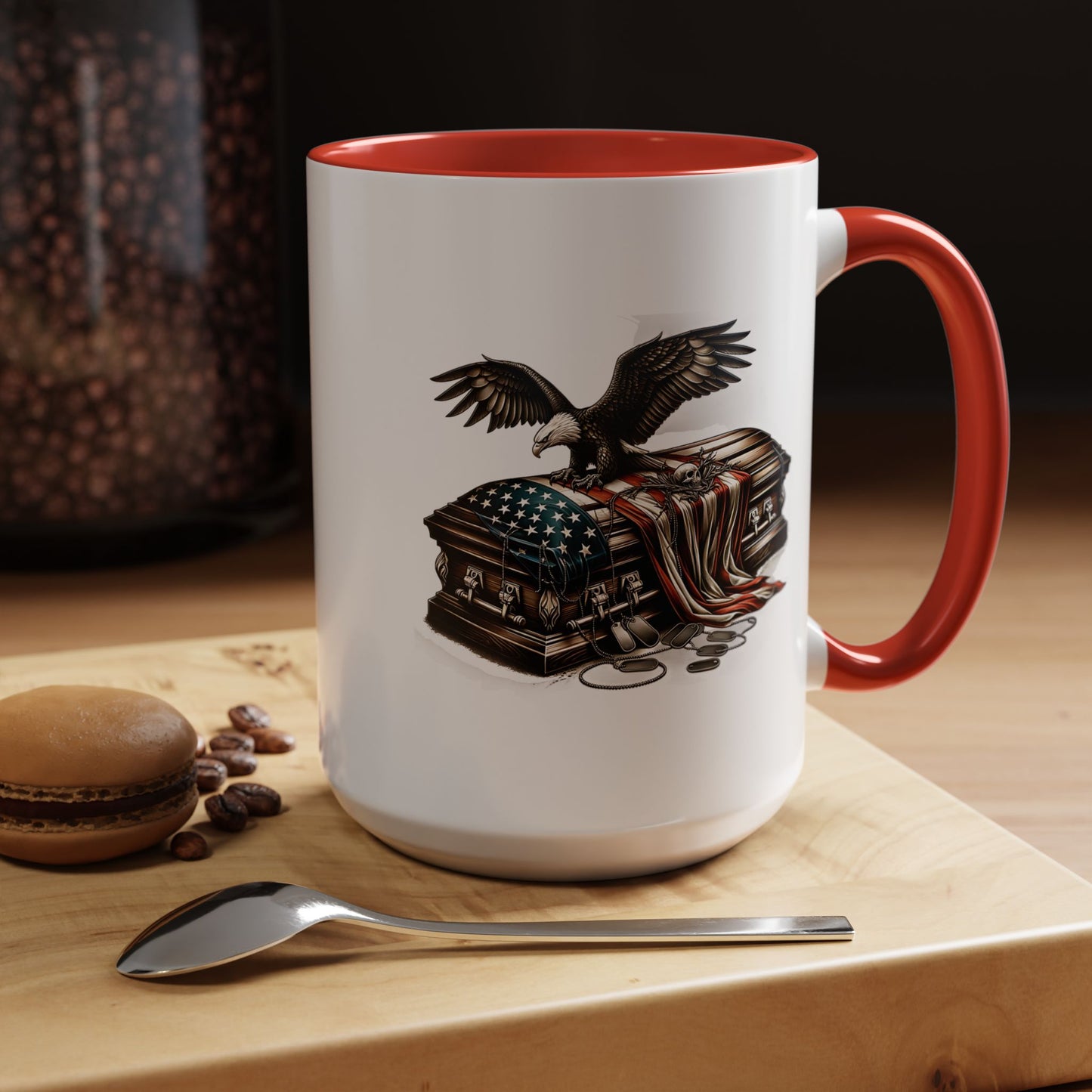 4th of July Mug - American Bald Eagle Fallen Soldier