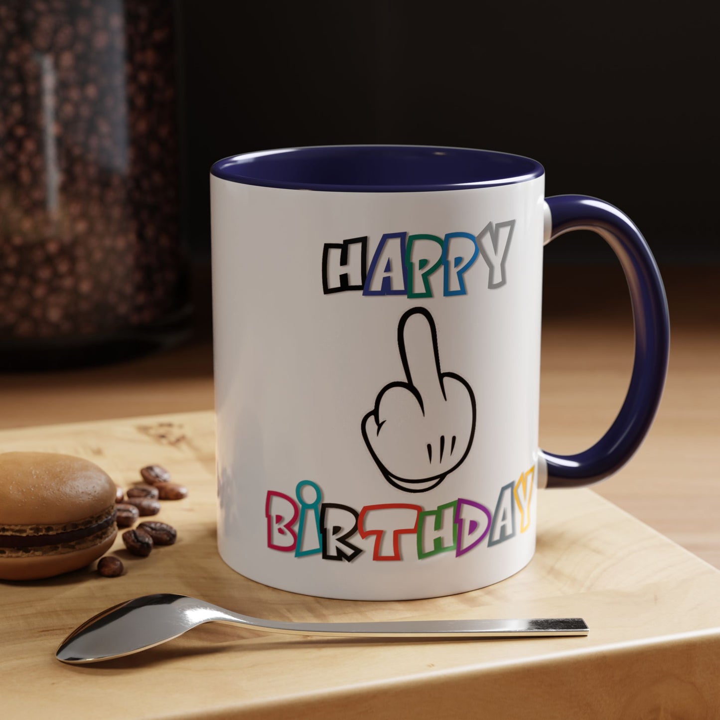 Adult Mug - Happy Birthday Middle Finger