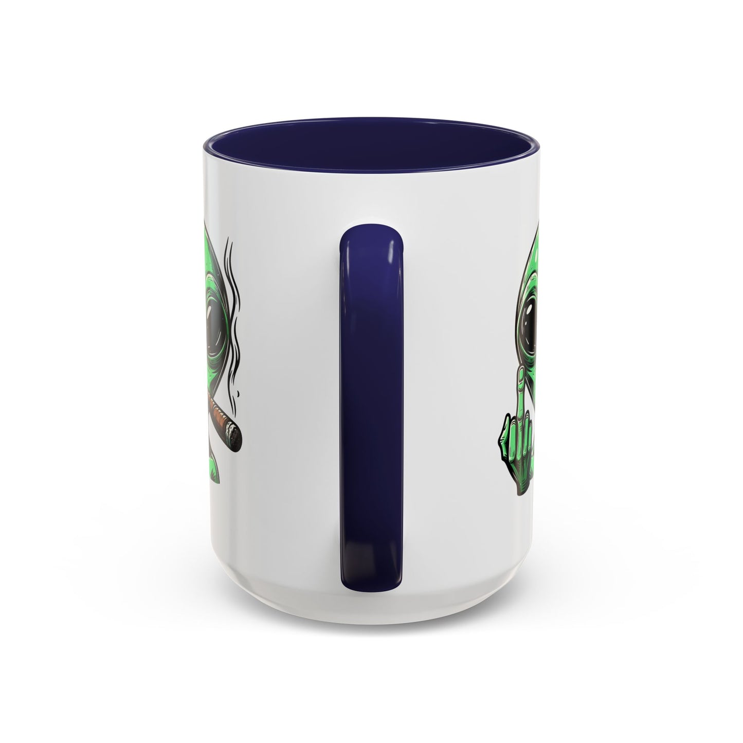 Adult Mug - Green Alien Fuck You Human