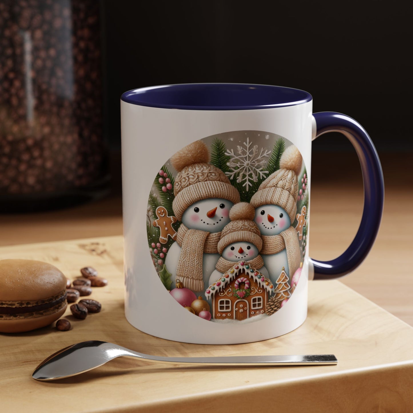 Christmas Mug - Gingerbread Snowman Family