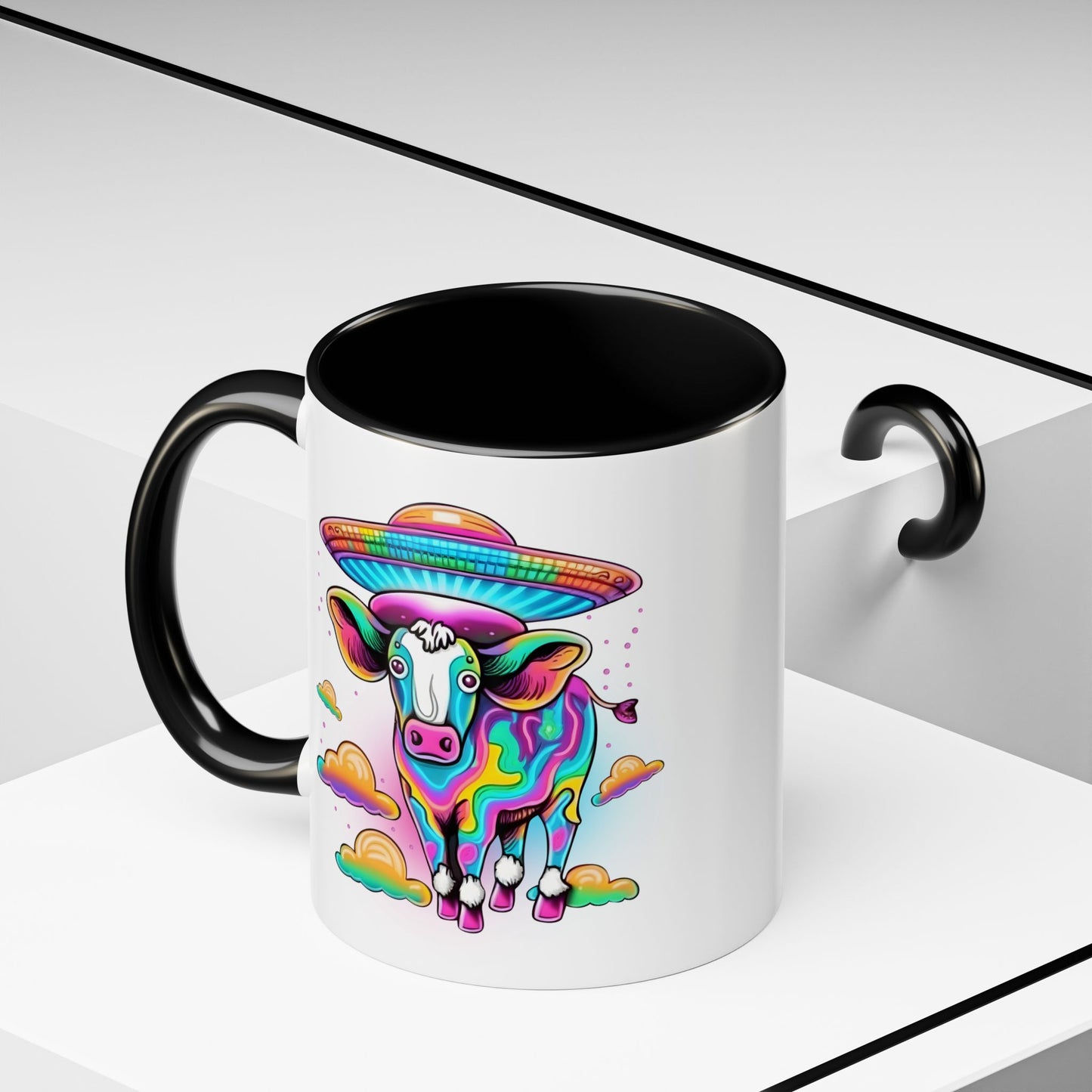 Alien Mug - Multicoloured Cow