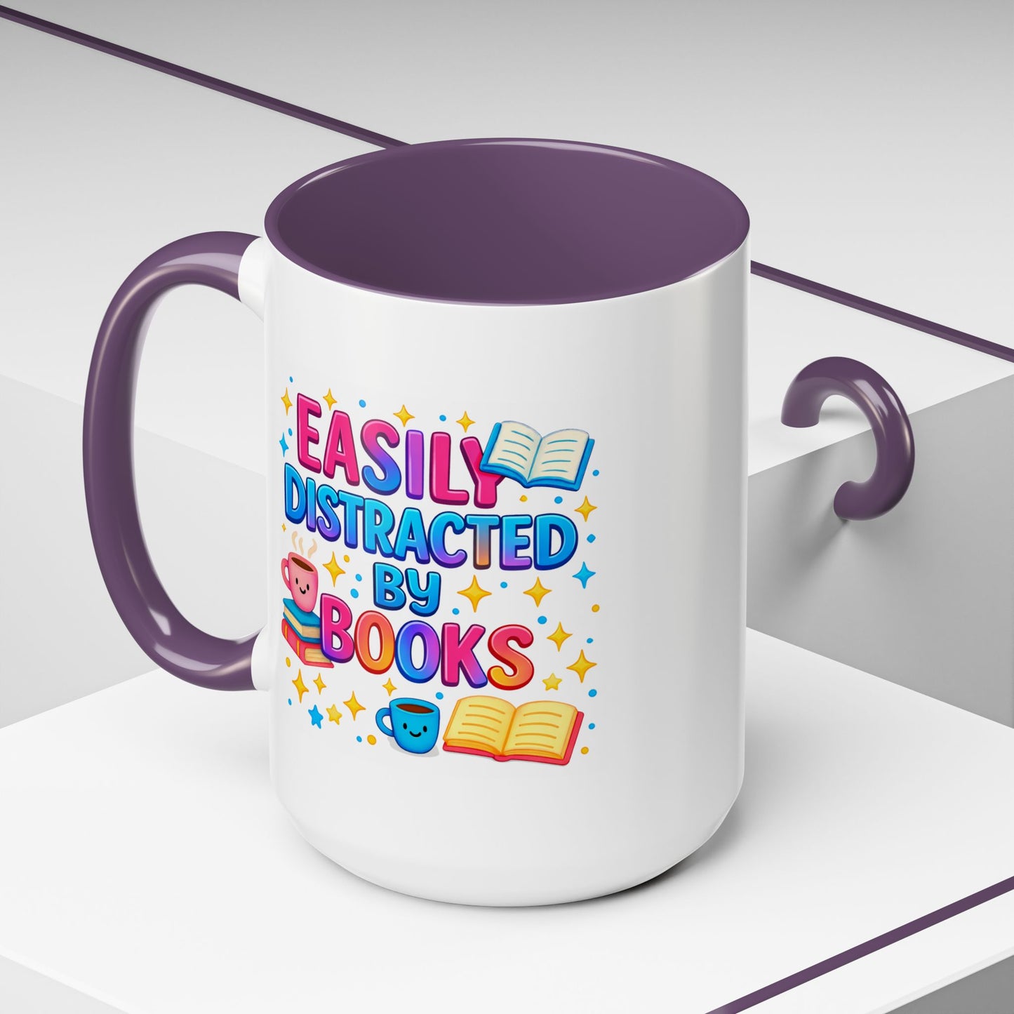 Humor Mug - Easily Distracted By Books