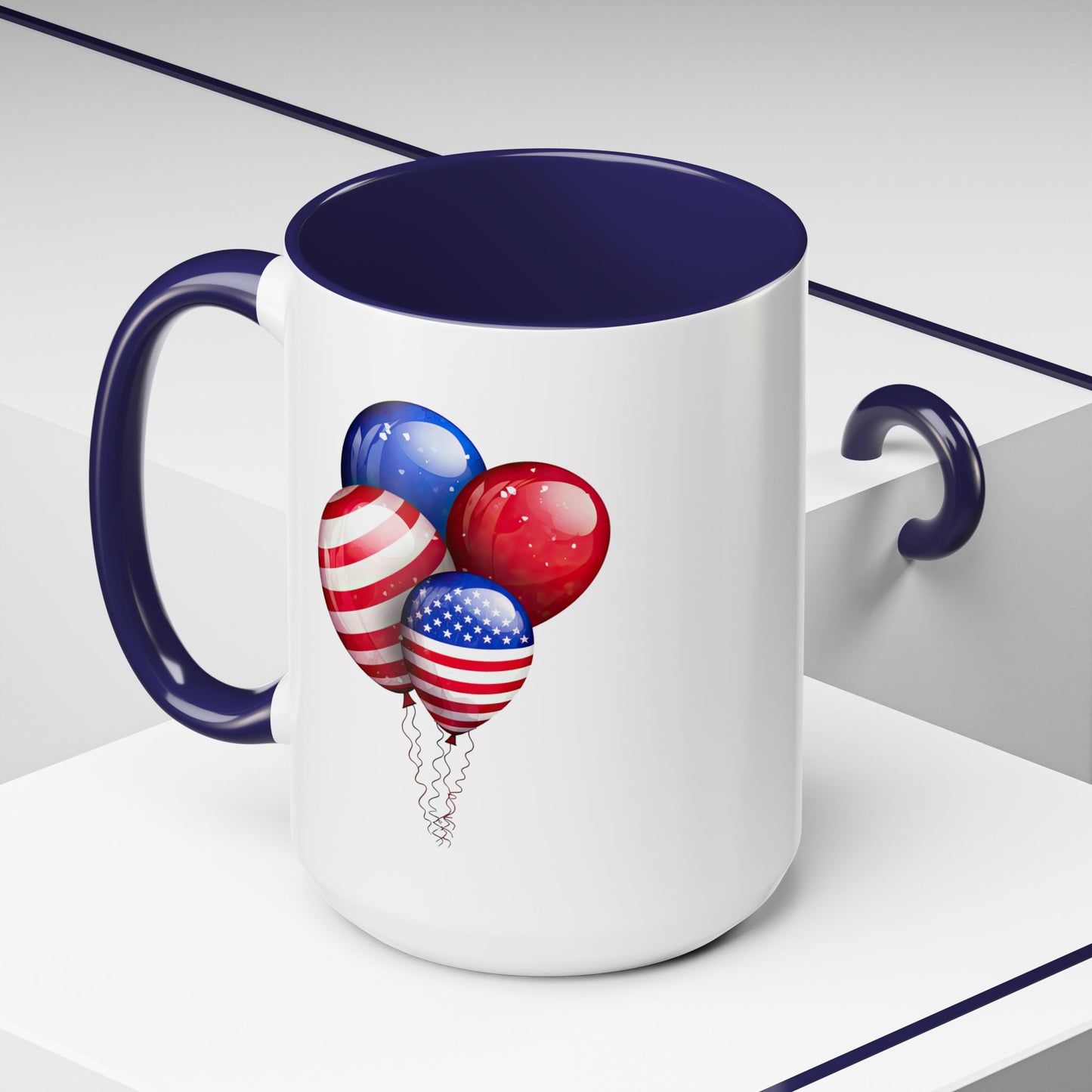 4th of July Mug - American Balloons