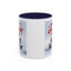 Christmas Mug - Merry Christmas Red Text Puppy Green Top 2
