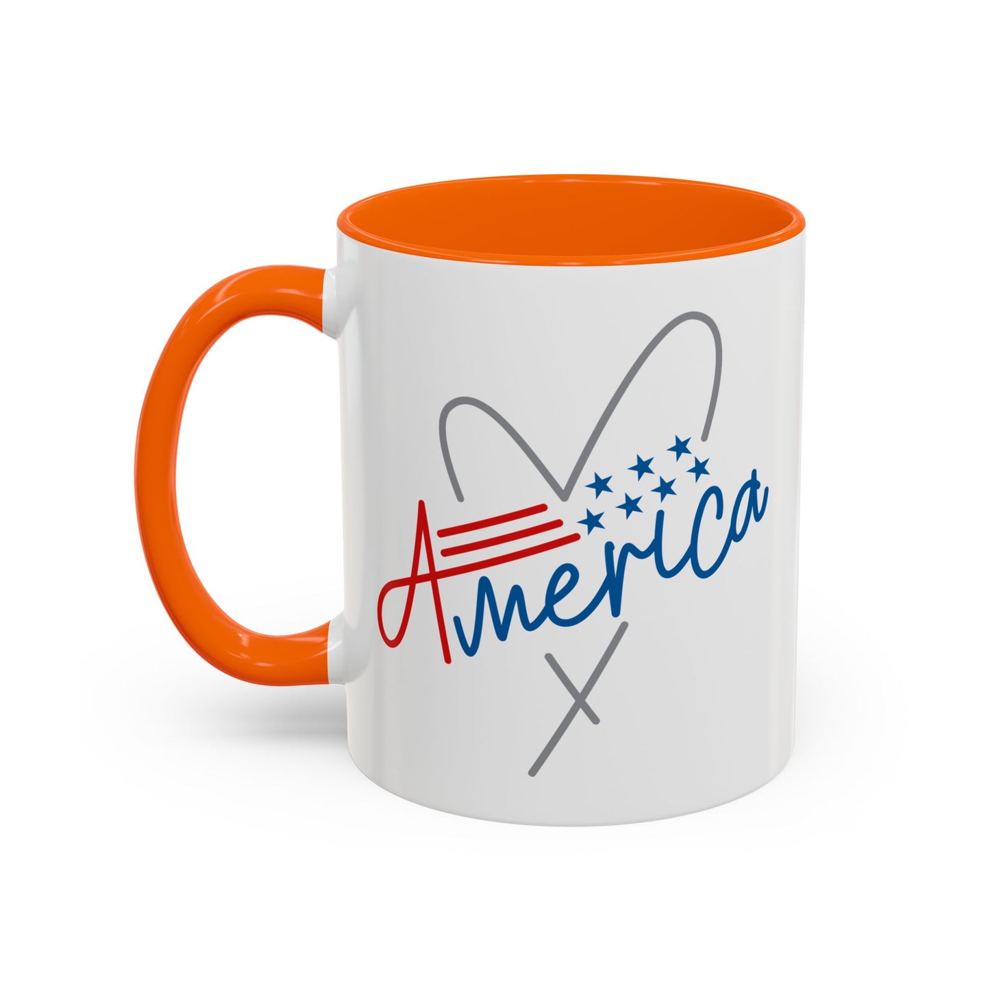 4th of July Mug - America Heart