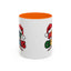 Christmas Mug - Merry Christmas Red Yellow & Blue Text Red Hats