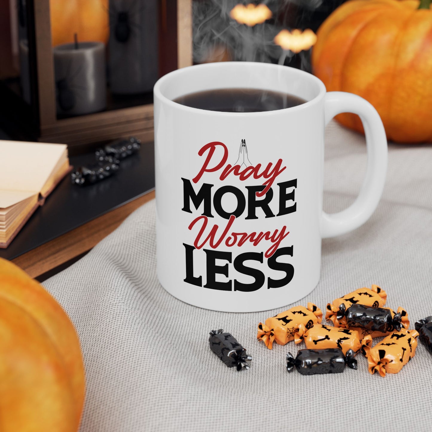 Religious Mug - Pray More Worry Less