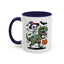 Halloween Mug - Skeleton Riding Dinosaur