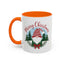 Christmas Mug - Merry Christmas Red Text Gnome Bow Tree