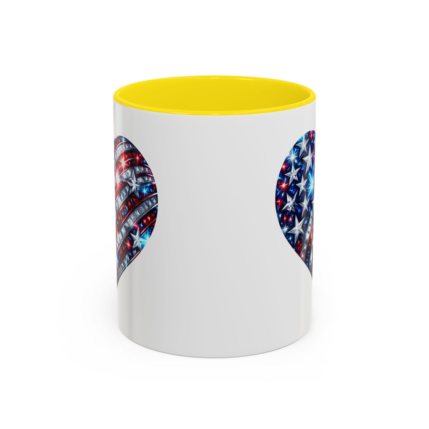 4th of July Mug - USA Sparkle Heart