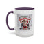 Christmas Mug - Merry Christmas Red Text Puppy Red Top