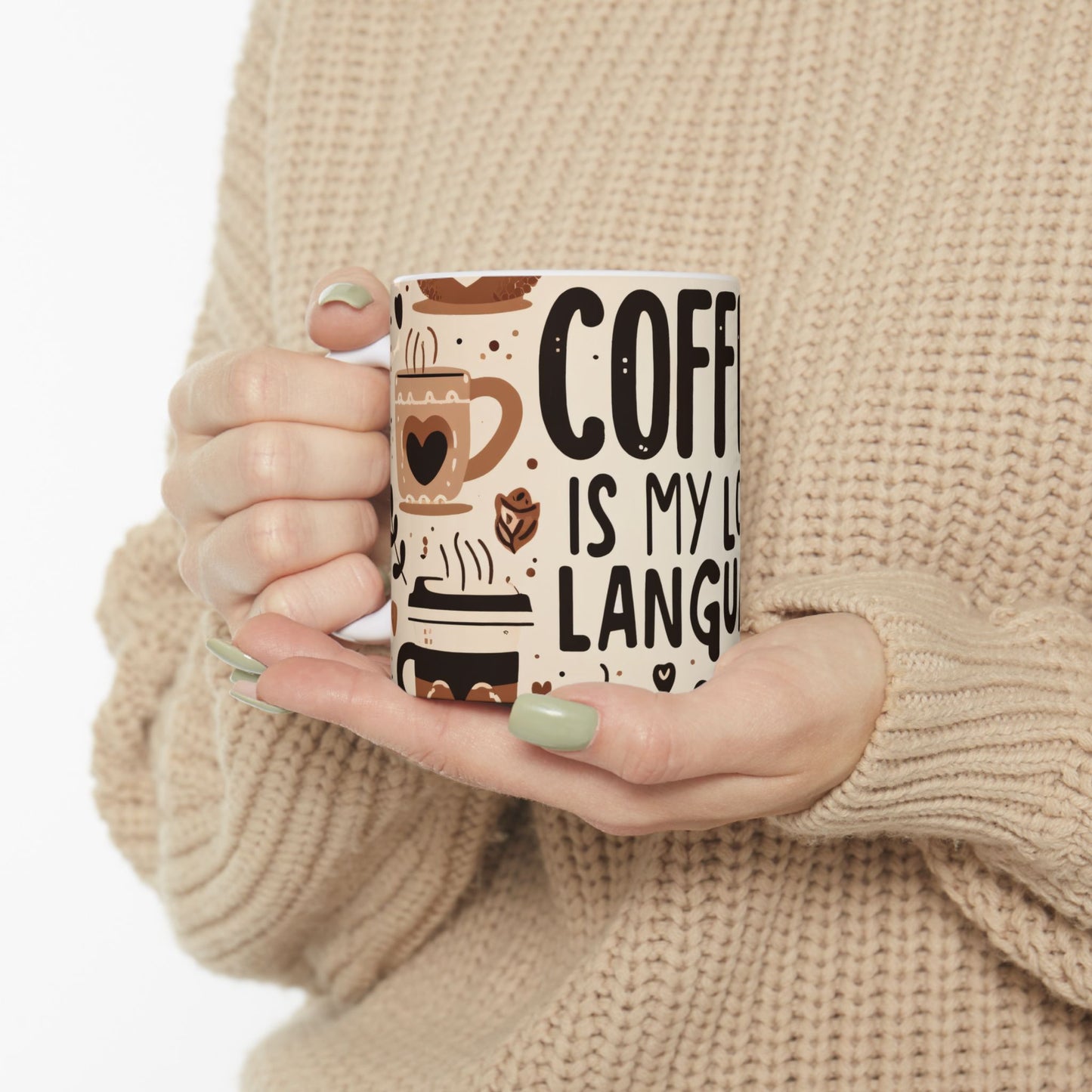 Artistic Mug - Coffee is My Love Language