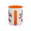 Christmas Mug - Red & Green Text Trumpet
