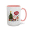 Christmas Mug - Happy Holidays Callout Santa Tree Presents Reindeer