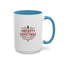 Christmas Mug - Merry Christmas Maroon Text Tree Star