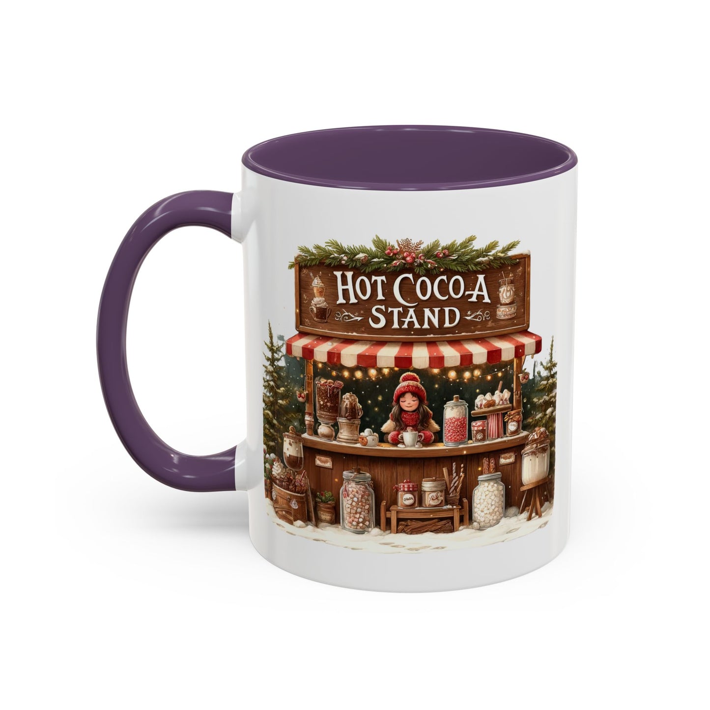 Christmas Mug - Hot Cocoa Stand White Text