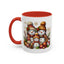 Christmas Mug - Gold Snowman Family