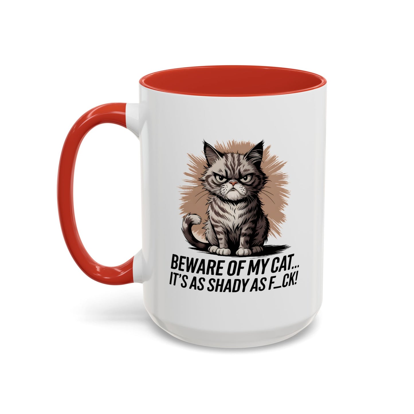 Humor Mug - Beware of My Cat