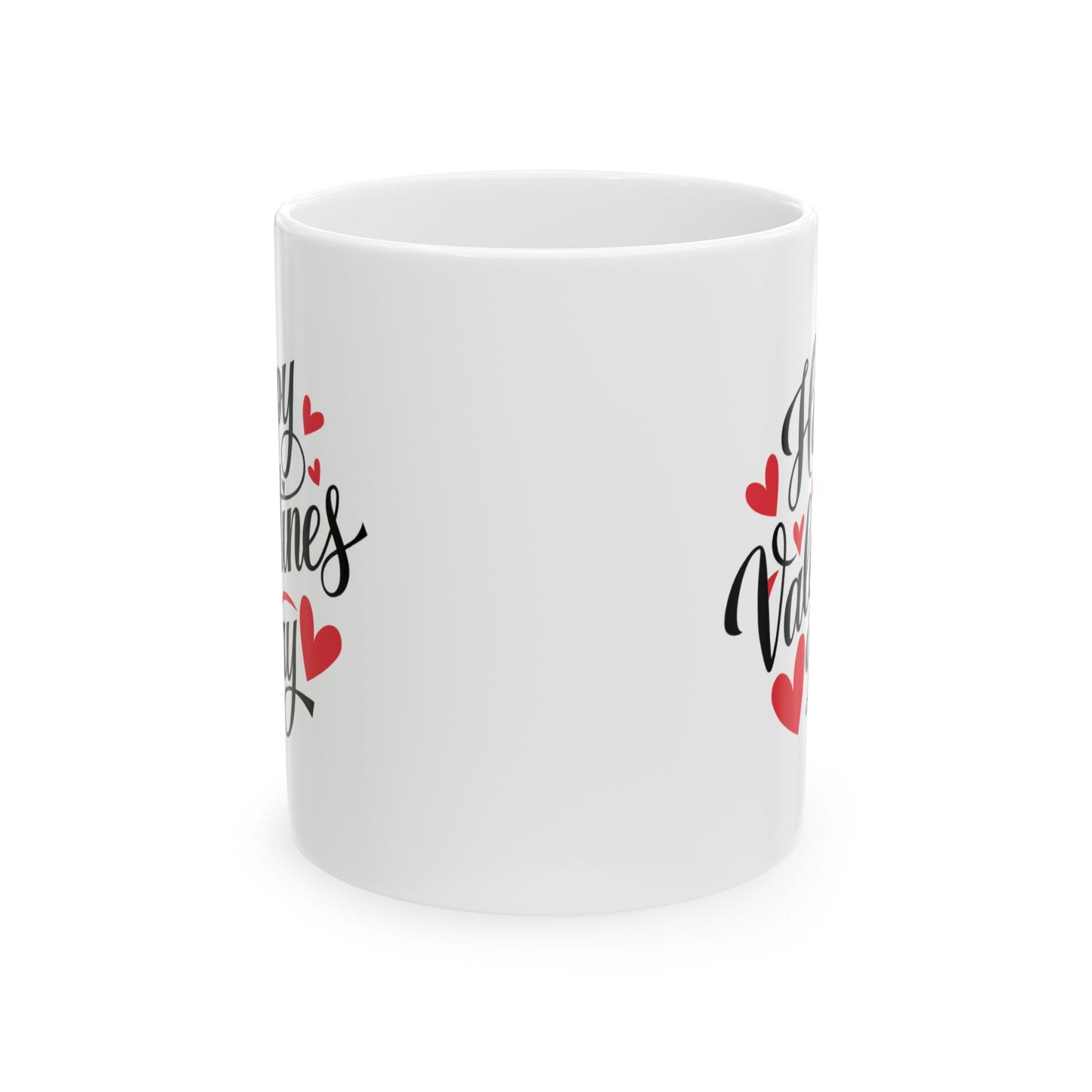 Valentine's Day Mug - Happy Calligraphy Text