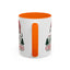 Christmas Mug - Merry Christmas Green & Red Text Red Hat