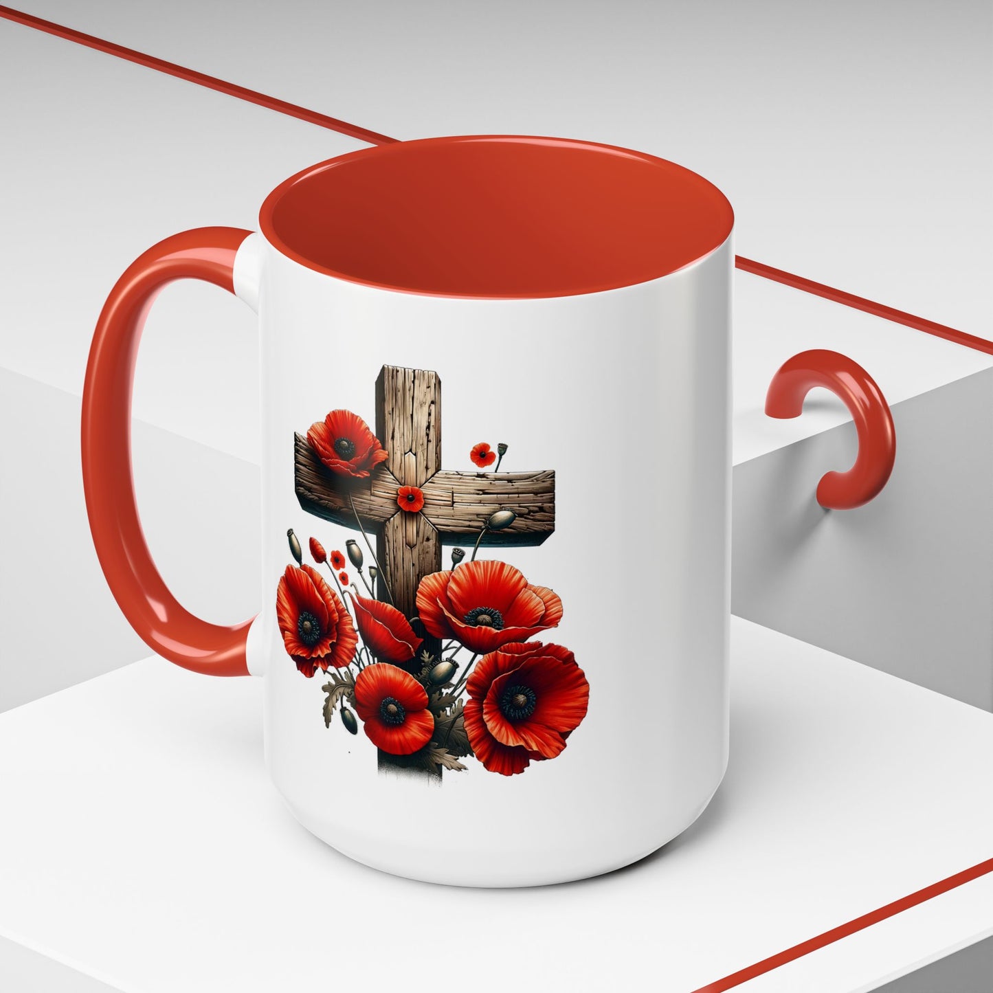 4th of July Mug - Fallen Soldier Cross