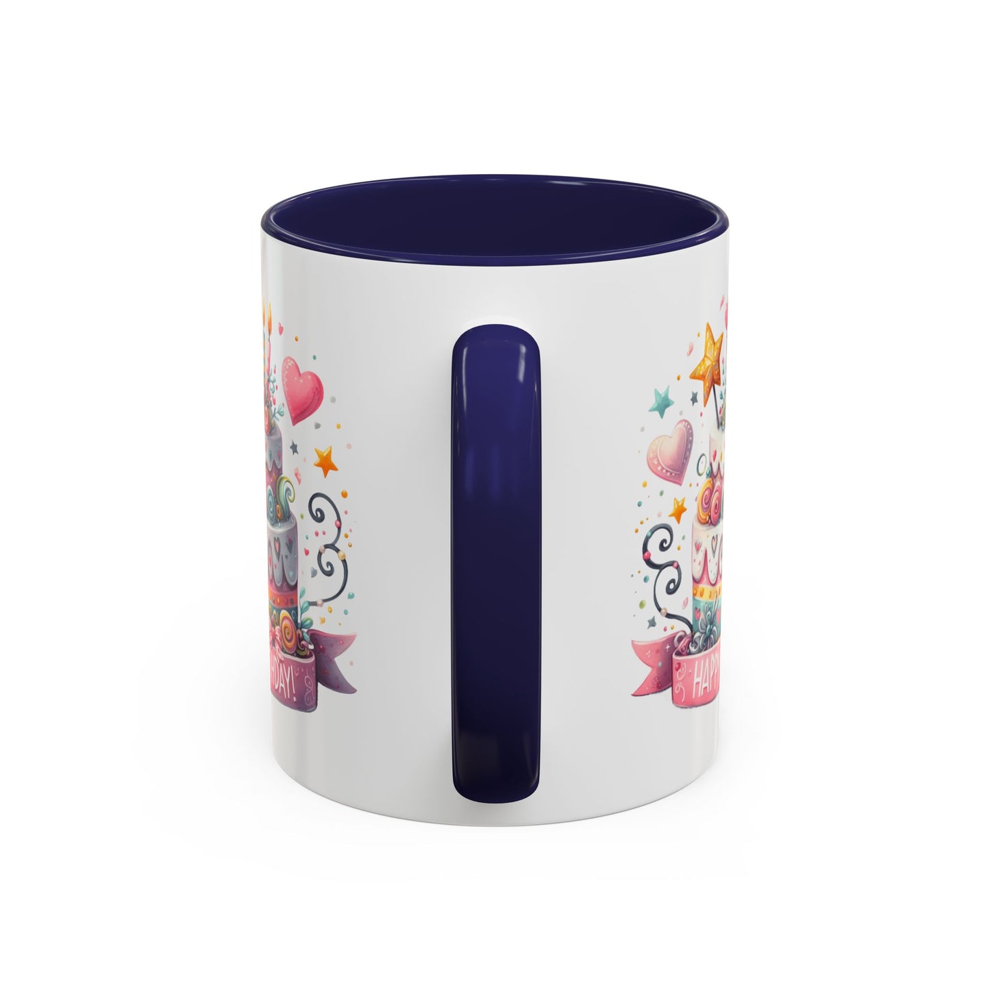 Birthday Mug - Happy Birthday Two Tiered Cake