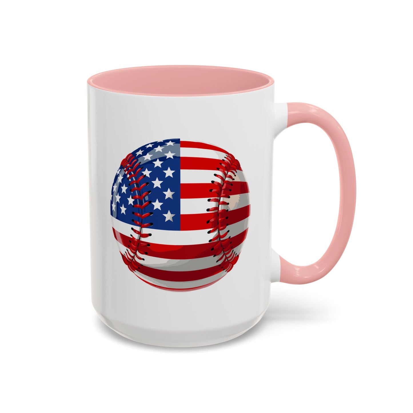 4th of July Mug - Baseball American Flag