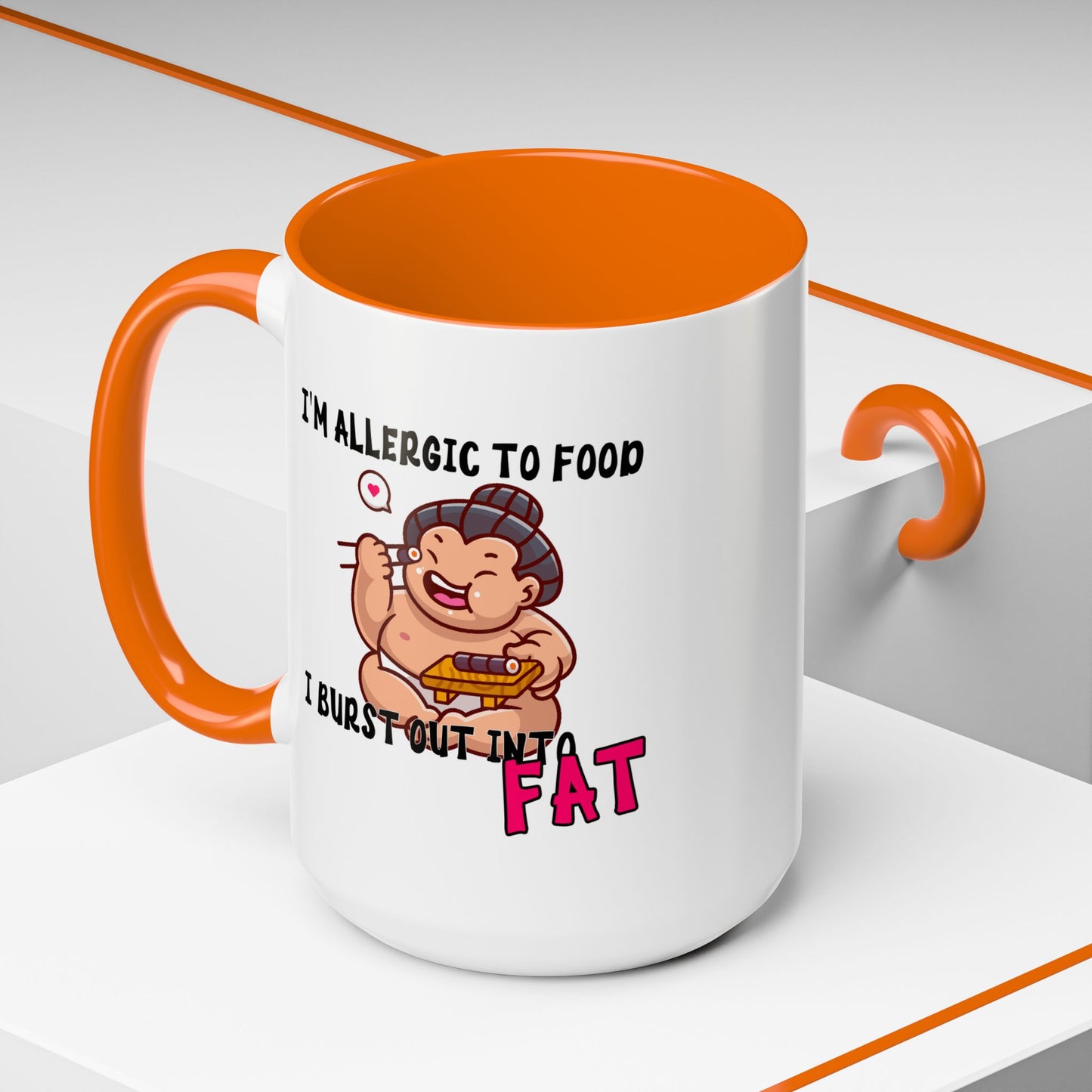 Humor Mug - I'm Allergic to Food