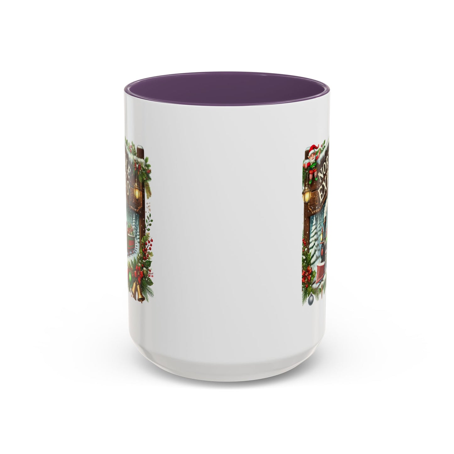 Christmas Mug - North Pole Express Steam Locomotive Ornaments