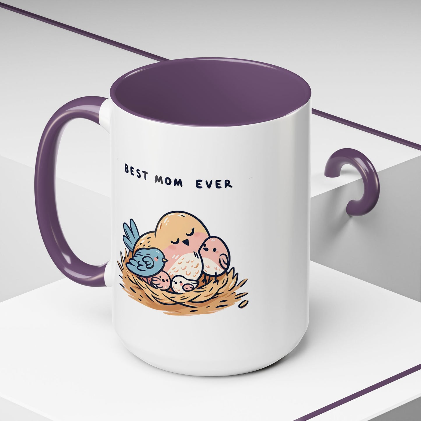 Mother's Day Mug - Best Mom Ever Birds