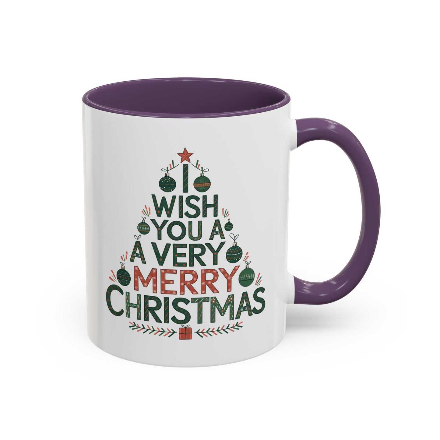 Christmas Mug - I Wish You a Merry Christmas Tree