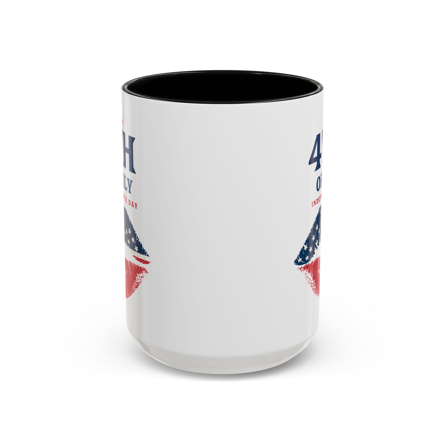 4th of July Mug - Happy 4th of July Flag Lips